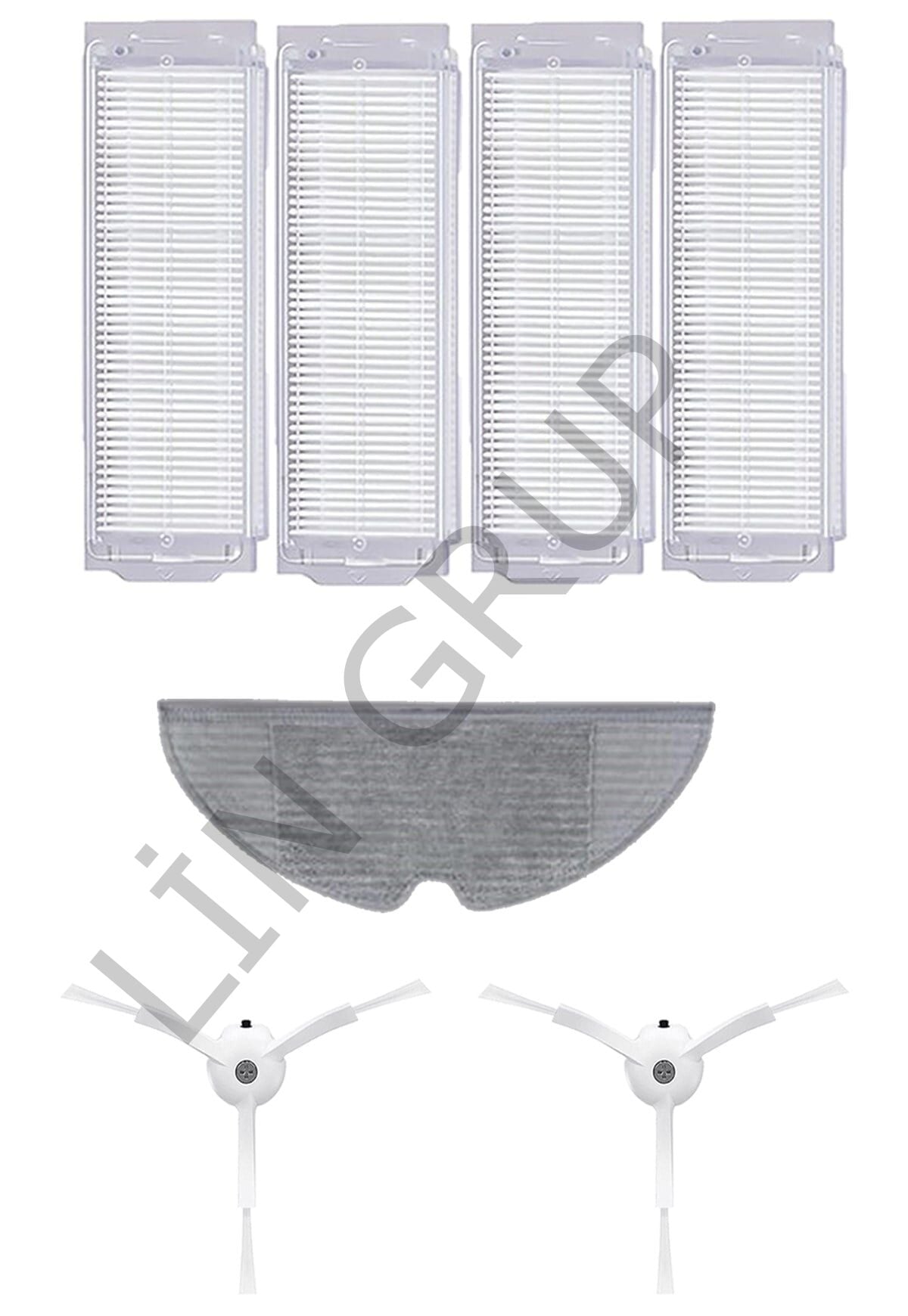 Xiaomi Vacuum Mop 2 Pro (MJST1SHW) Robot Süpürge Uyumlu 7'li Yedek Parça Seti