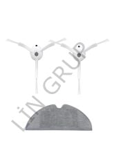 Xiaomi Vacuum Mop 2 Pro (MJST1SHW) Robot Süpürge Uyumlu 3'lü Yedek Parça Seti