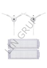 Xiaomi Vacuum Mop 2 Pro (MJST1SHW) Robot Süpürge Uyumlu 4'lü Yedek Parça Seti