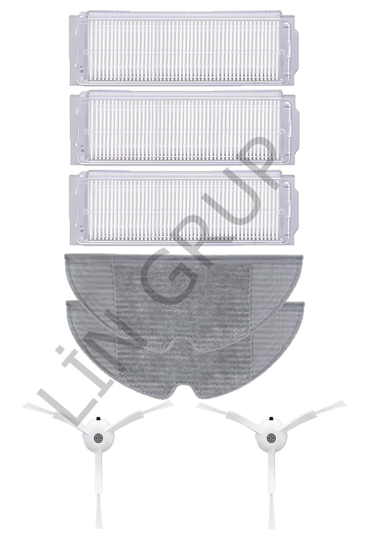 Xiaomi Vacuum Mop 2 Pro (MJST1SHW) Robot Süpürge Uyumlu 7'li Yedek Parça Seti