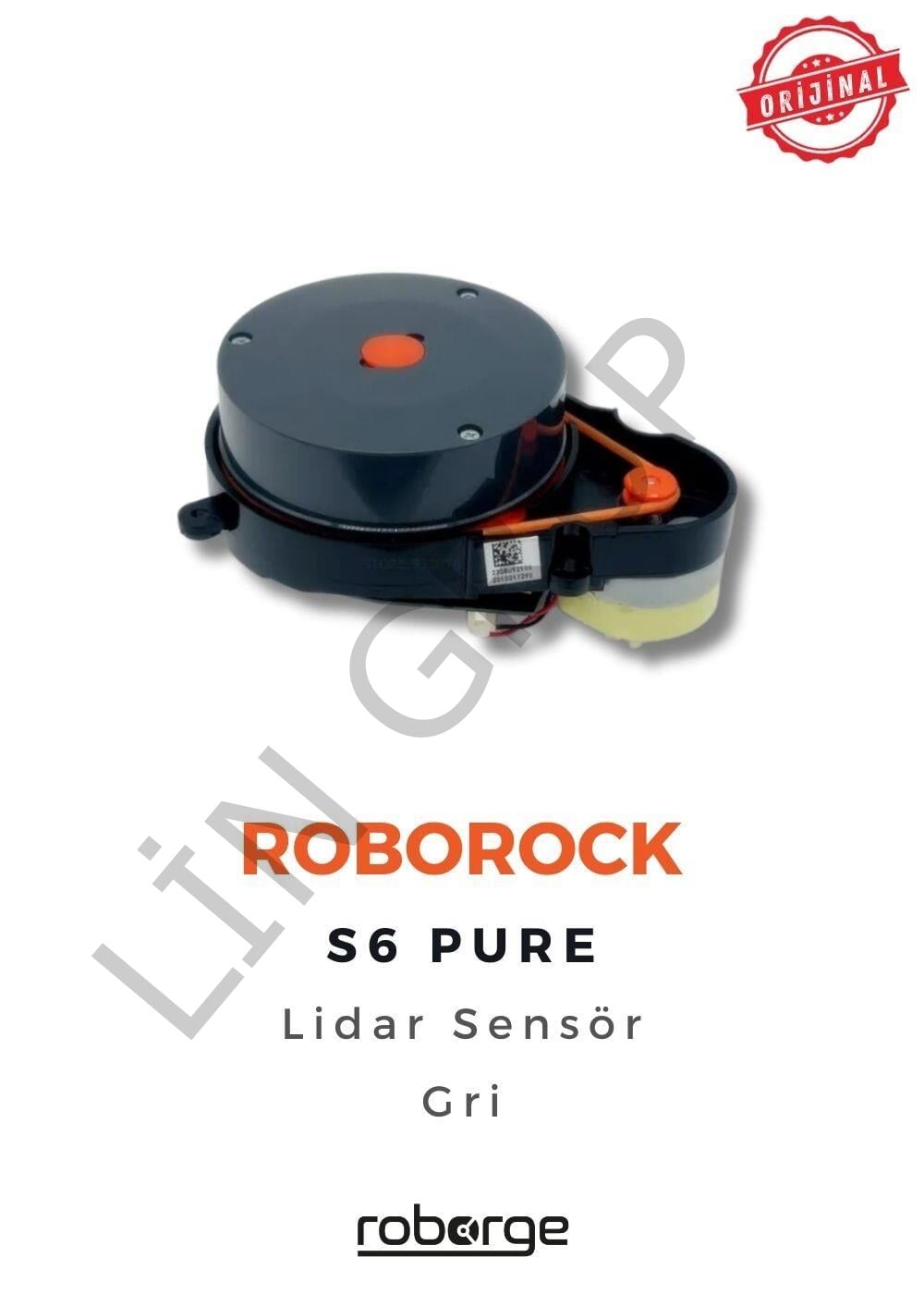 Roborock S6 Pure Robot Süpürge Uyumlu Lidar Sensör - Gri - Orijinal Ürün
