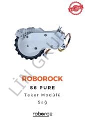 Roborock S6 Pure Robot Süpürge Uyumlu Teker Modülü - Sağ - Beyaz - Orijinal Ürün
