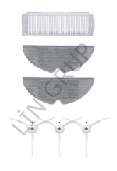 Xiaomi Vacuum Mop 2 Pro (MJST1SHW) Robot Süpürge Uyumlu 6'lı Yedek Parça Seti