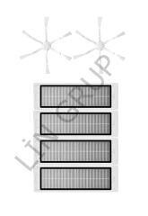 Xiaomi Vacuum Mop 2 (STYTJ03ZHM) Robot Süpürge Uyumlu 6'lı Yedek Parça Seti
