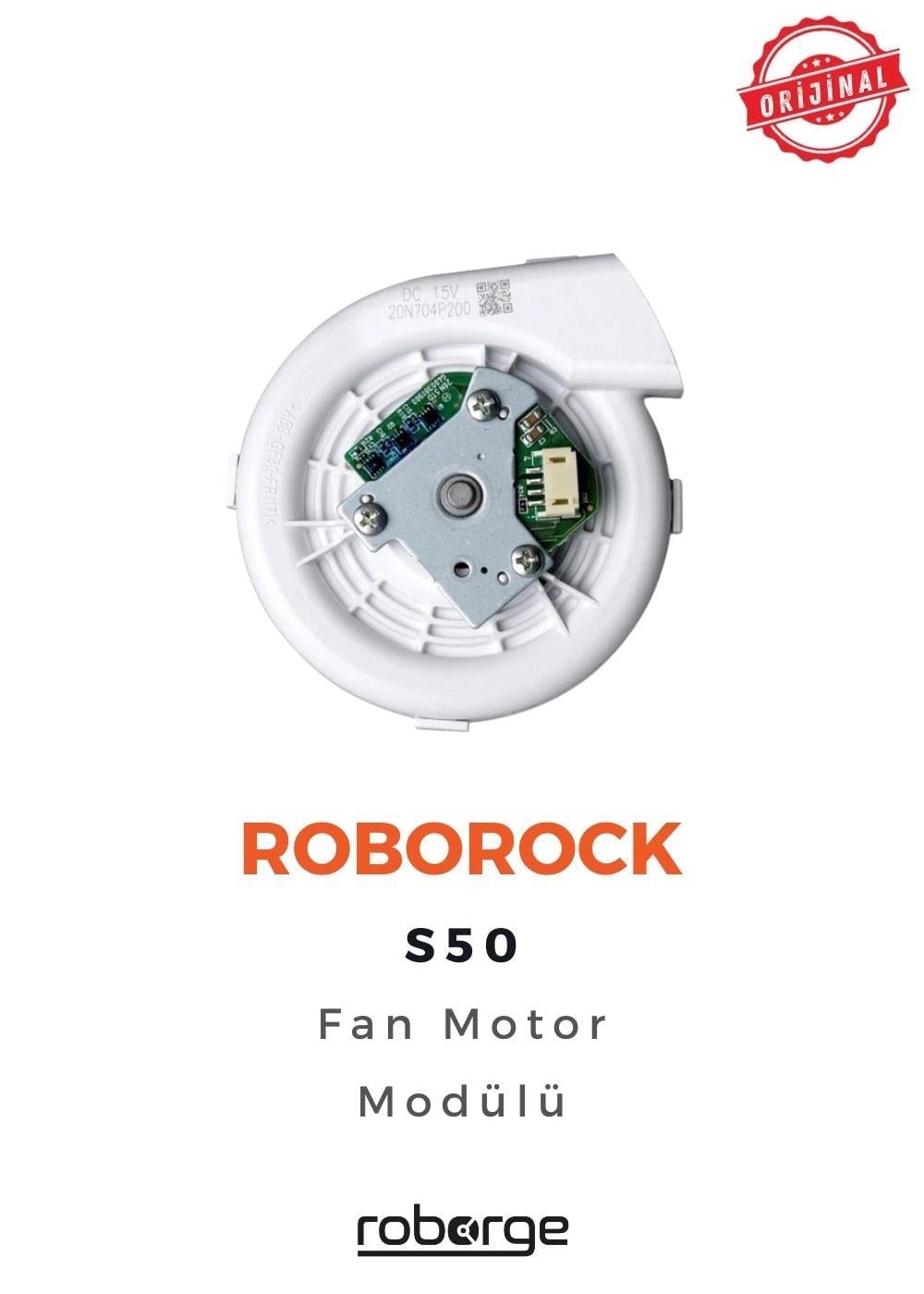 Roborock S50 Robot Süpürge Uyumlu Fan Motor Modülü - Orijinal Ürün