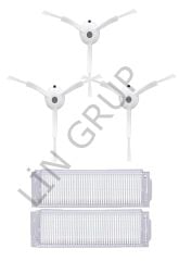 Xiaomi Vacuum Mop 2 Pro (MJST1SHW) Robot Süpürge Uyumlu 5'li Yedek Parça Seti