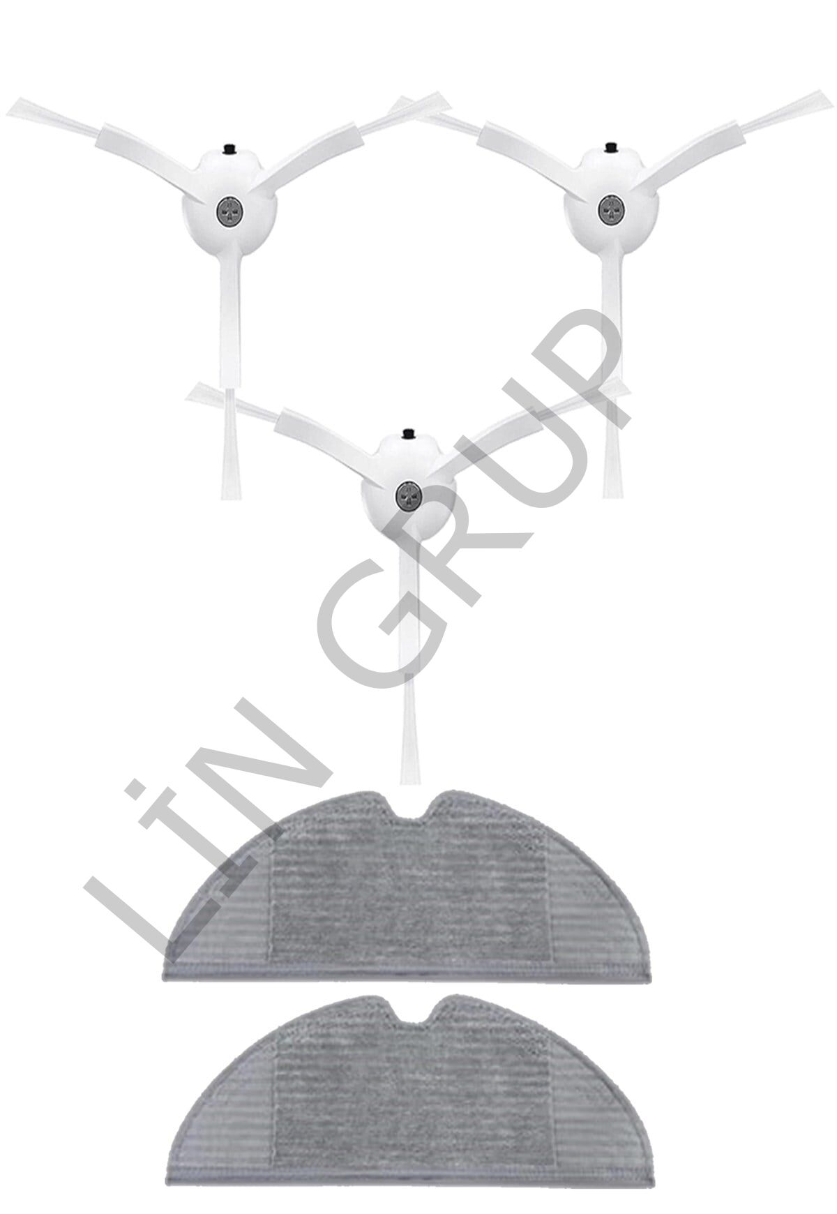 Xiaomi Vacuum Mop 2 Pro (MJST1SHW) Robot Süpürge Uyumlu 5'li Yedek Parça Seti