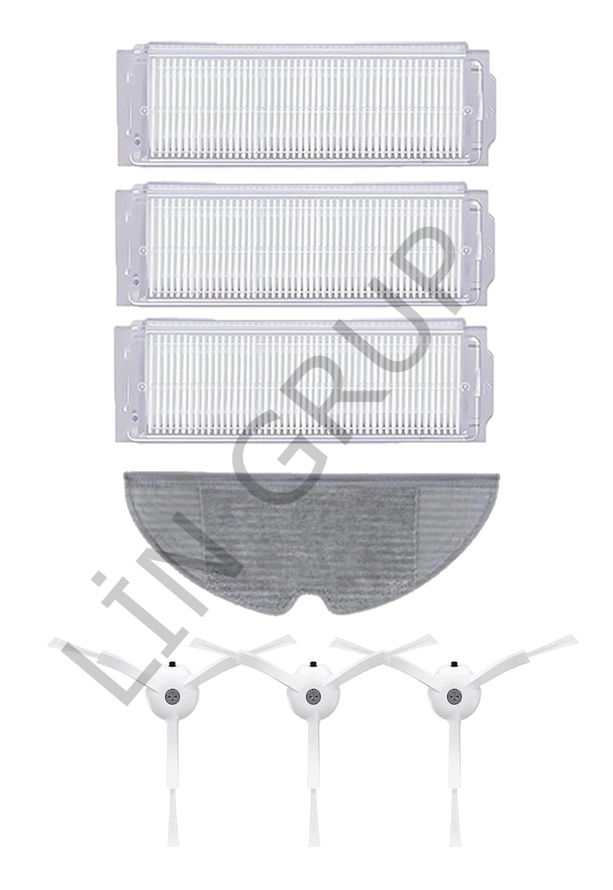 Xiaomi Vacuum Mop 2 Pro (MJST1SHW) Robot Süpürge Uyumlu 7'li Yedek Parça Seti