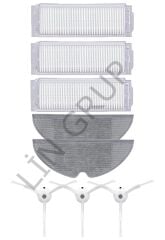 Xiaomi Vacuum Mop 2 Pro (MJST1SHW) Robot Süpürge Uyumlu 8'li Yedek Parça Seti
