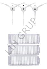 Xiaomi Vacuum Mop 2 Pro (MJST1SHW) Robot Süpürge Uyumlu 6'lı Yedek Parça Seti