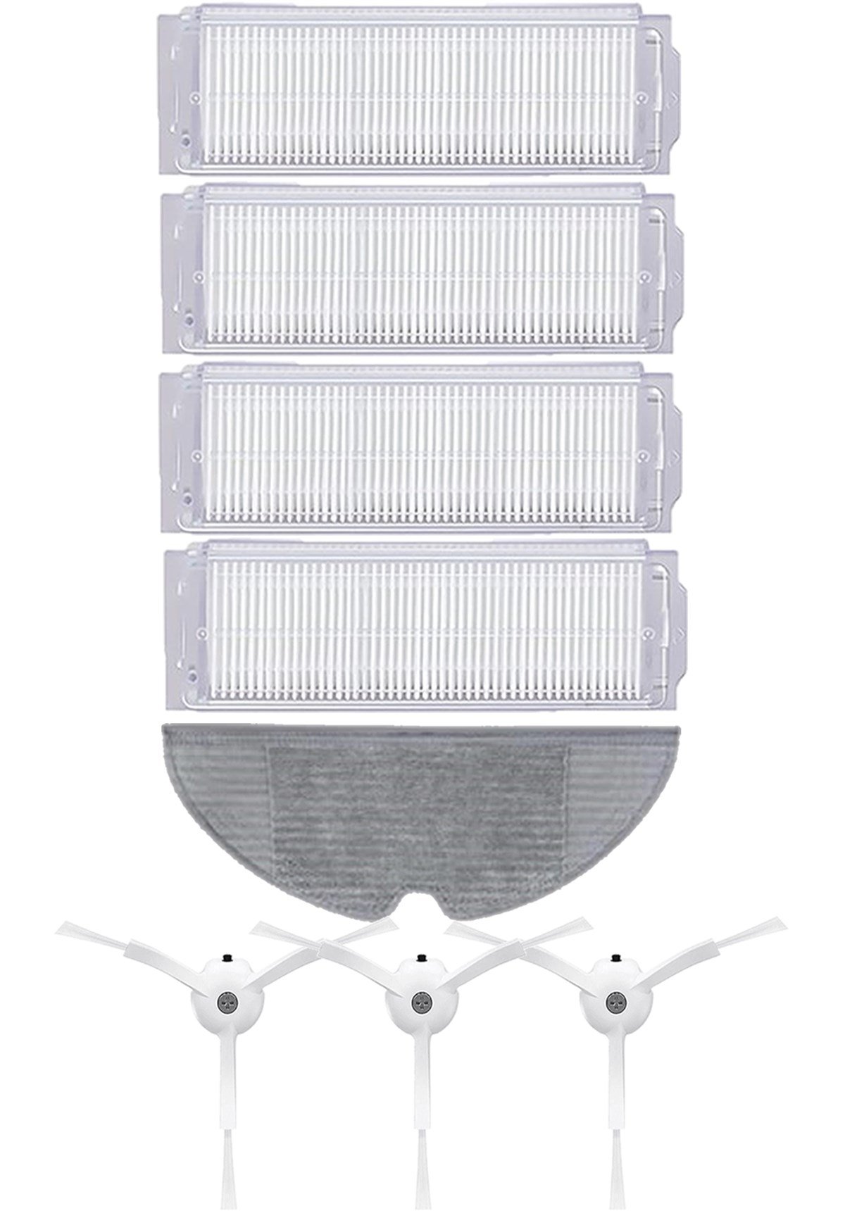 Xiaomi Vacuum Mop 2 Pro (MJST1SHW) Robot Süpürge Uyumlu 8'li Yedek Parça Seti