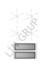 Xiaomi Vacuum Mop 2 (STYTJ03ZHM) Robot Süpürge Uyumlu 6'lı Yedek Parça Seti