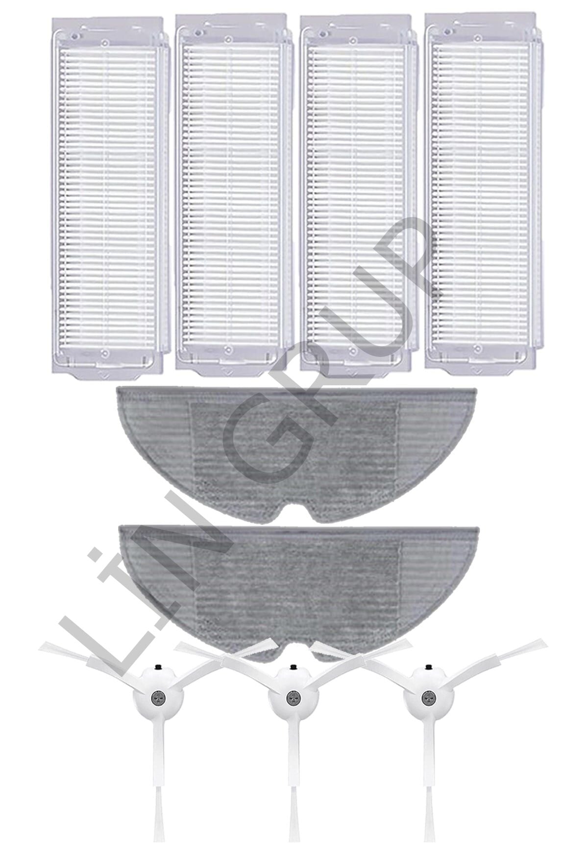 Xiaomi Vacuum Mop 2 Pro (MJST1SHW) Robot Süpürge Uyumlu 9'lu Yedek Parça Seti