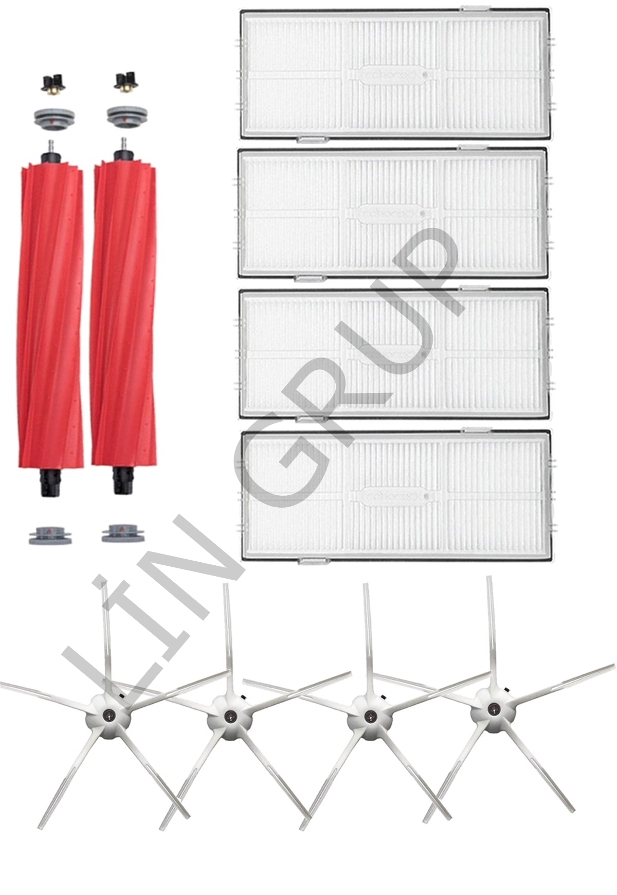 Roborock G10 Robot Süpürge Uyumlu 10'lu Yedek Parça Seti