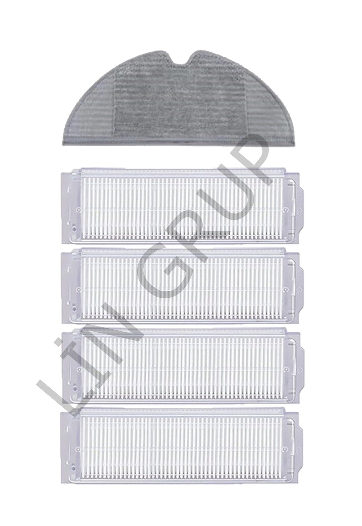 Xiaomi Vacuum Mop 2 Pro (MJST1SHW) Robot Süpürge Uyumlu 5'li Yedek Parça Seti