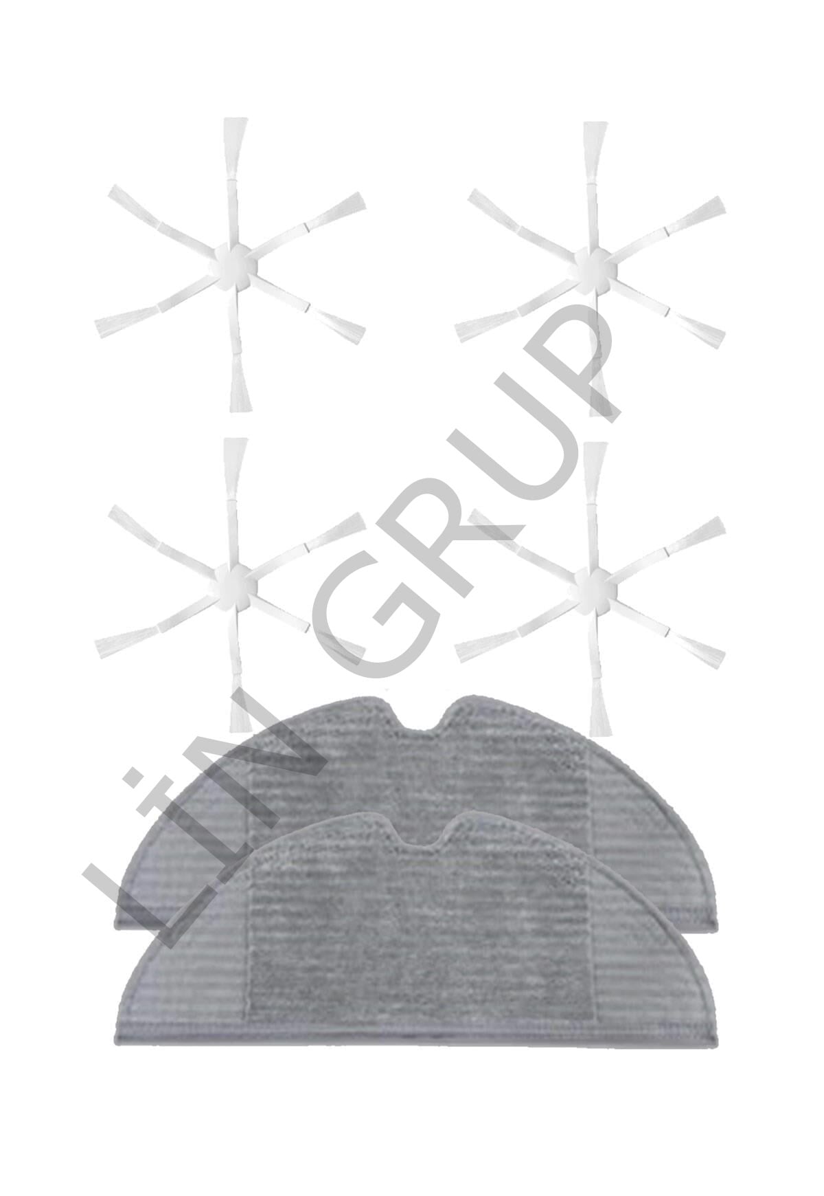 Xiaomi Vacuum Mop 2 (STYTJ03ZHM) Robot Süpürge Uyumlu 6'lı Yedek Parça Seti