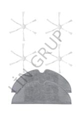 Xiaomi Vacuum Mop 2 (STYTJ03ZHM) Robot Süpürge Uyumlu 6'lı Yedek Parça Seti