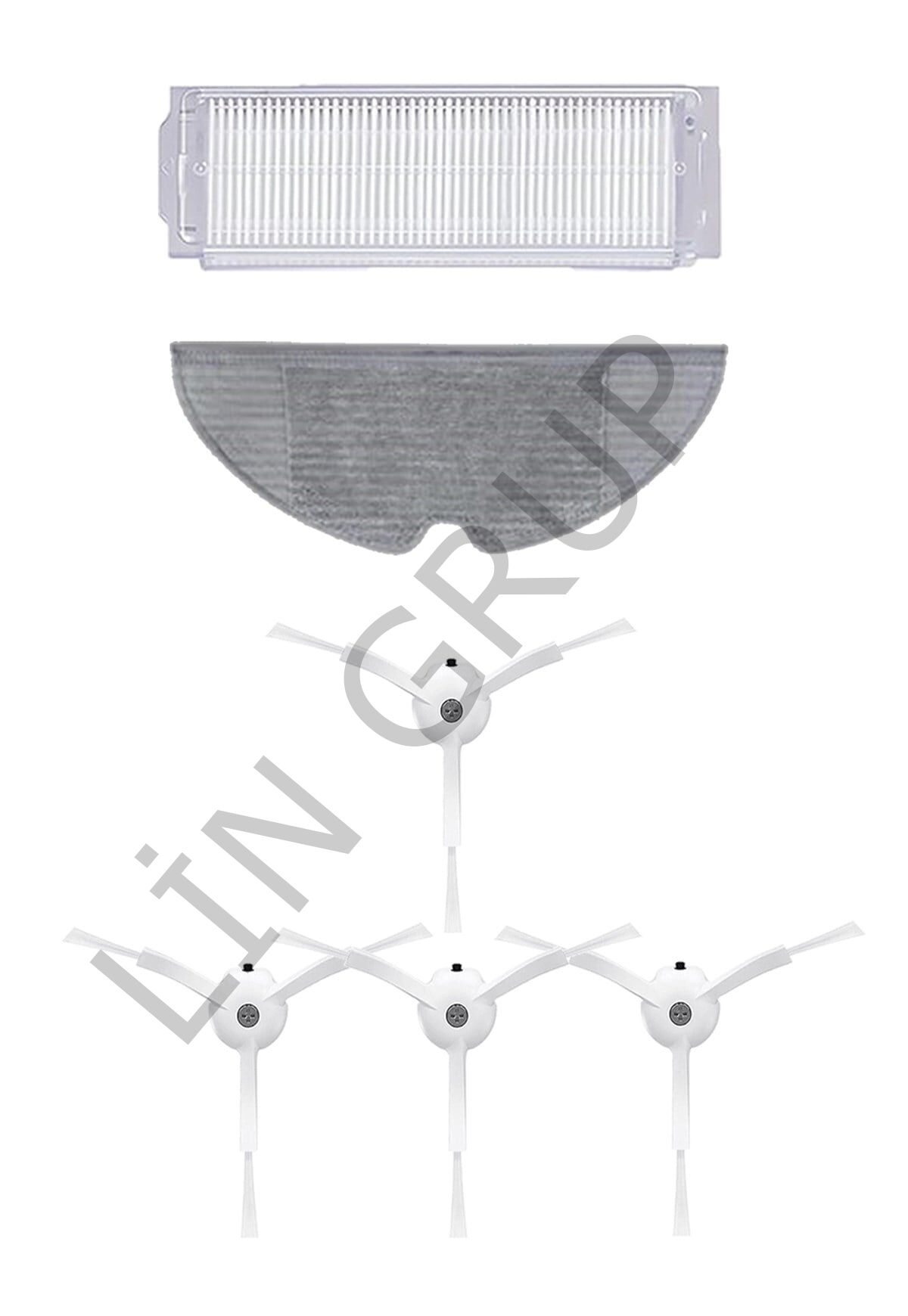 Xiaomi Vacuum Mop 2 Pro (MJST1SHW) Robot Süpürge Uyumlu 6'lı Yedek Parça Seti