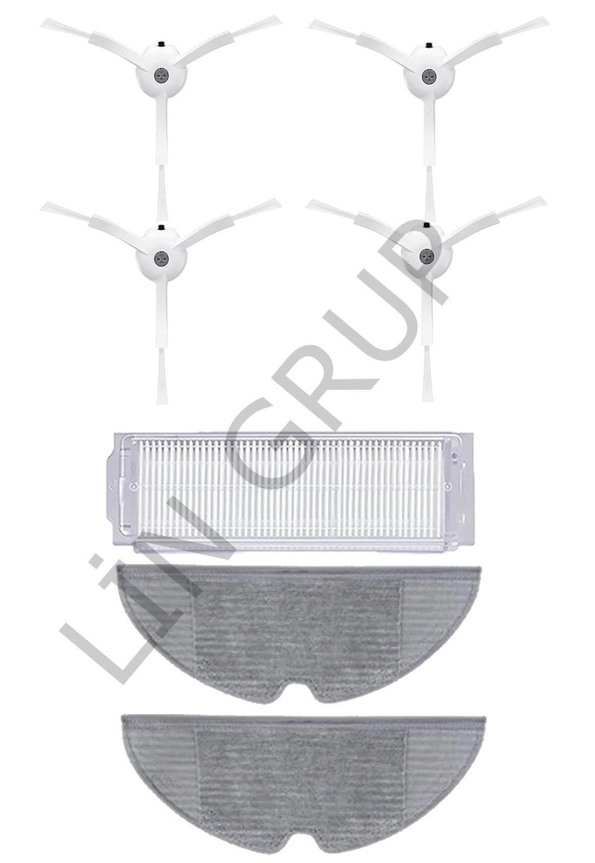 Xiaomi Vacuum Mop 2 Pro (MJST1SHW) Robot Süpürge Uyumlu 7'li Yedek Parça Seti