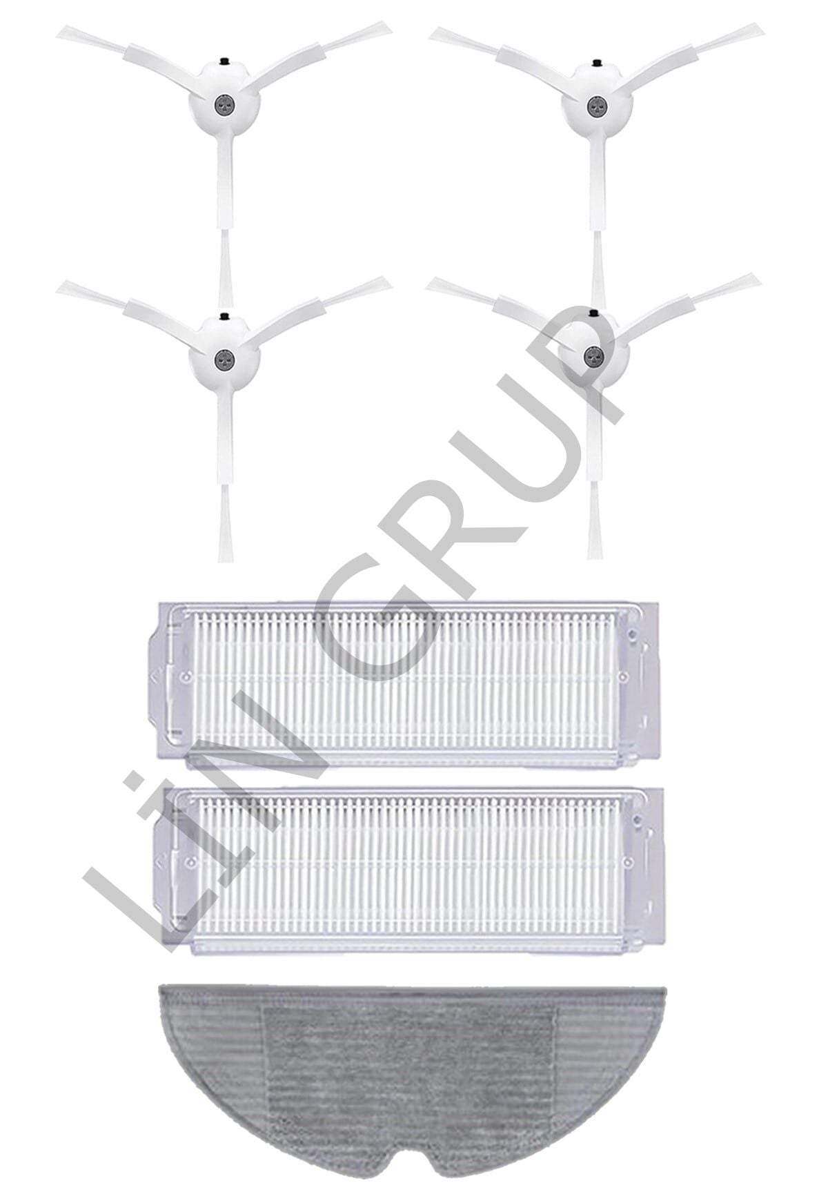 Xiaomi Vacuum Mop 2 Pro (MJST1SHW) Robot  Süpürge Uyumlu 7'li Yedek Parça Seti