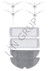 Xiaomi Vacuum Mop 2 Pro (MJST1SHW) Robot  Süpürge Uyumlu 8'li Yedek Parça Seti