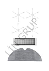 Xiaomi Vacuum Mop 2 (STYTJ03ZHM) Robot Süpürge Uyumlu 6'lı Yedek Parça Seti