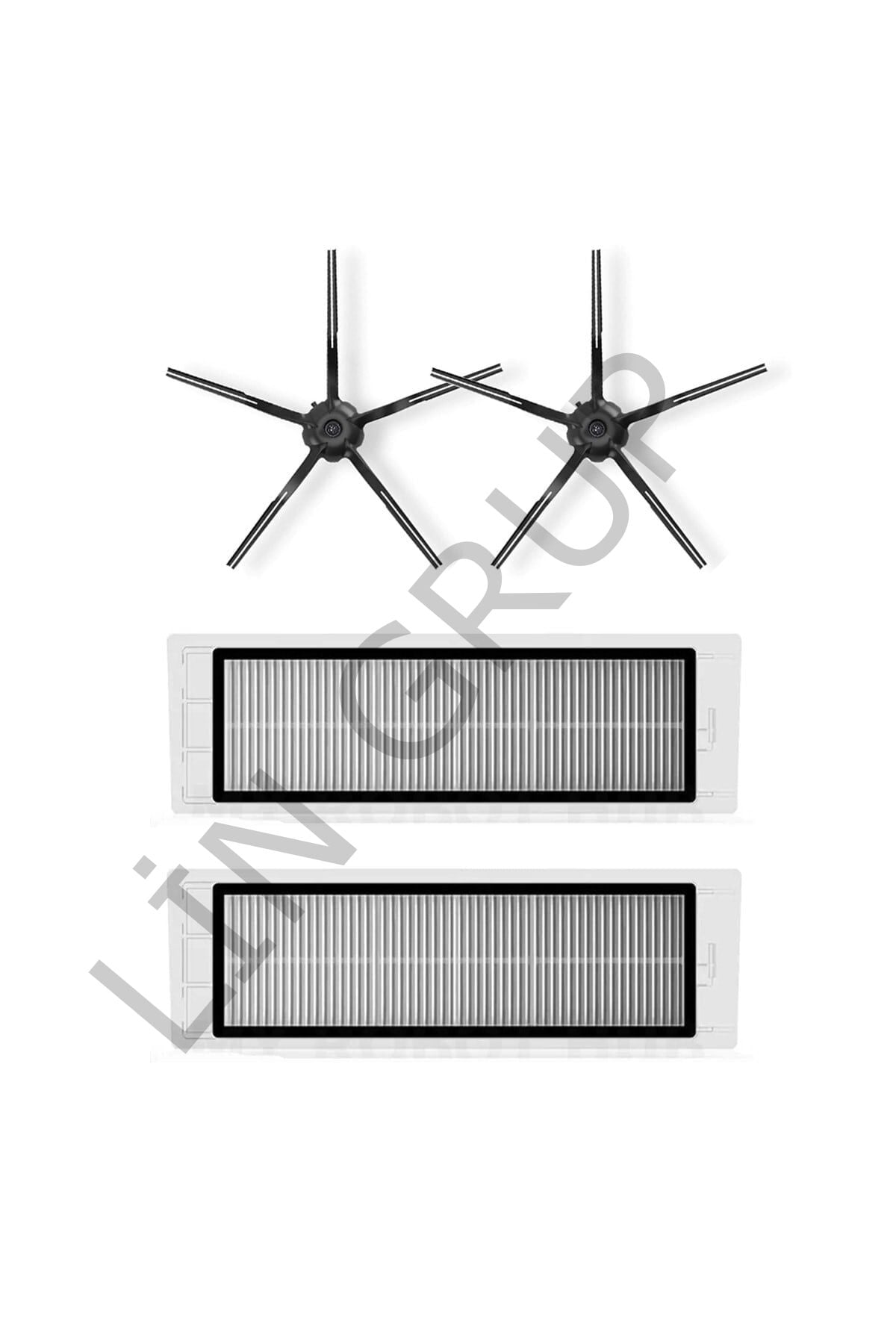 Roborock S6 Max V Robot Süpürge Uyumlu  4'lü Yedek Parça Seti