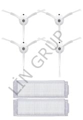 Xiaomi Vacuum Mop 2 Pro (MJST1SHW) Robot Süpürge Uyumlu 6'lı Yedek Parça Seti