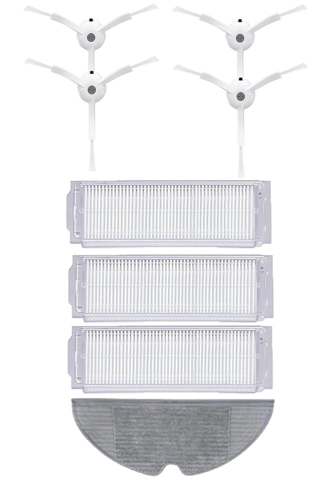 Xiaomi Vacuum Mop 2 Pro (MJST1SHW) Robot Süpürge Uyumlu 8'li Yedek Parça Seti