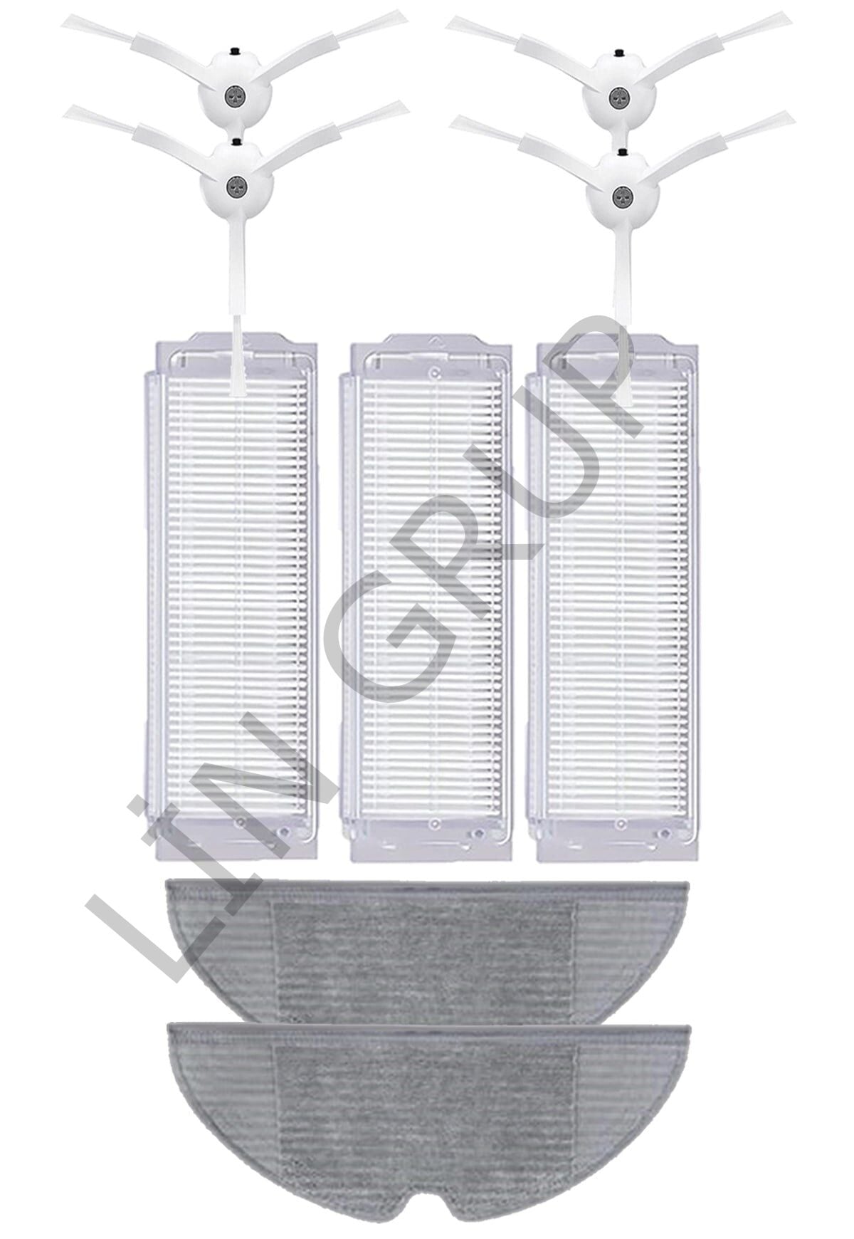 Xiaomi Vacuum Mop 2 Pro (MJST1SHW) Robot Süpürge Uyumlu 9'lu Yedek Parça Seti