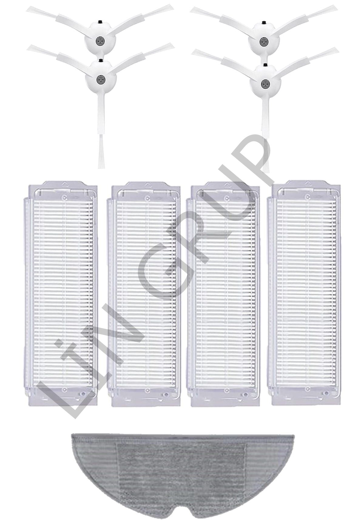 Xiaomi Vacuum Mop 2 Pro (MJST1SHW) Robot Süpürge Uyumlu 9'lu Yedek Parça Seti