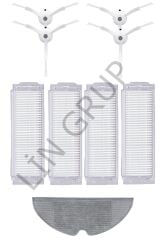 Xiaomi Vacuum Mop 2 Pro (MJST1SHW) Robot Süpürge Uyumlu 9'lu Yedek Parça Seti