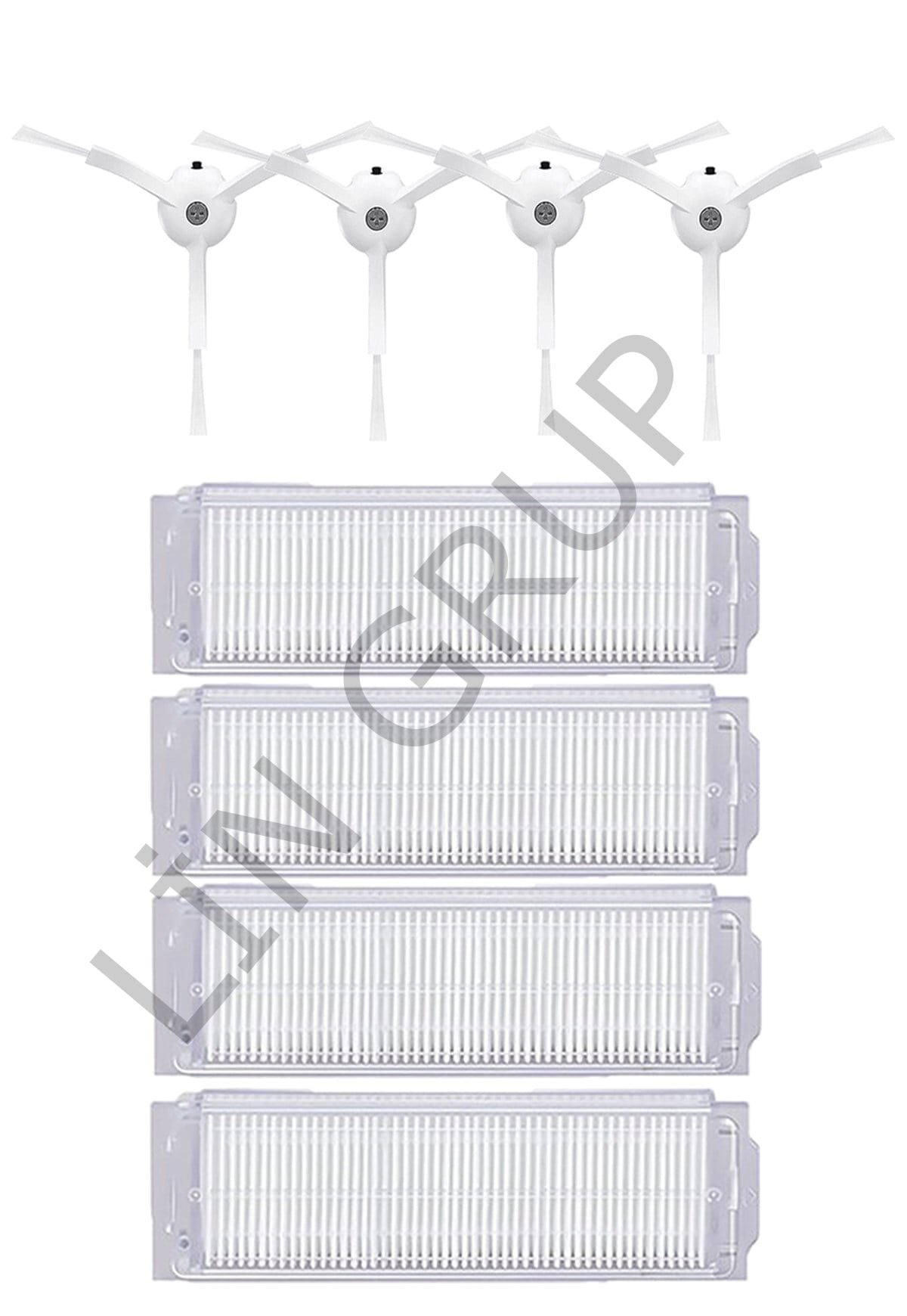 Xiaomi Vacuum Mop 2 Pro (MJST1SHW) Robot  Süpürge Uyumlu 8'li Yedek Parça Seti