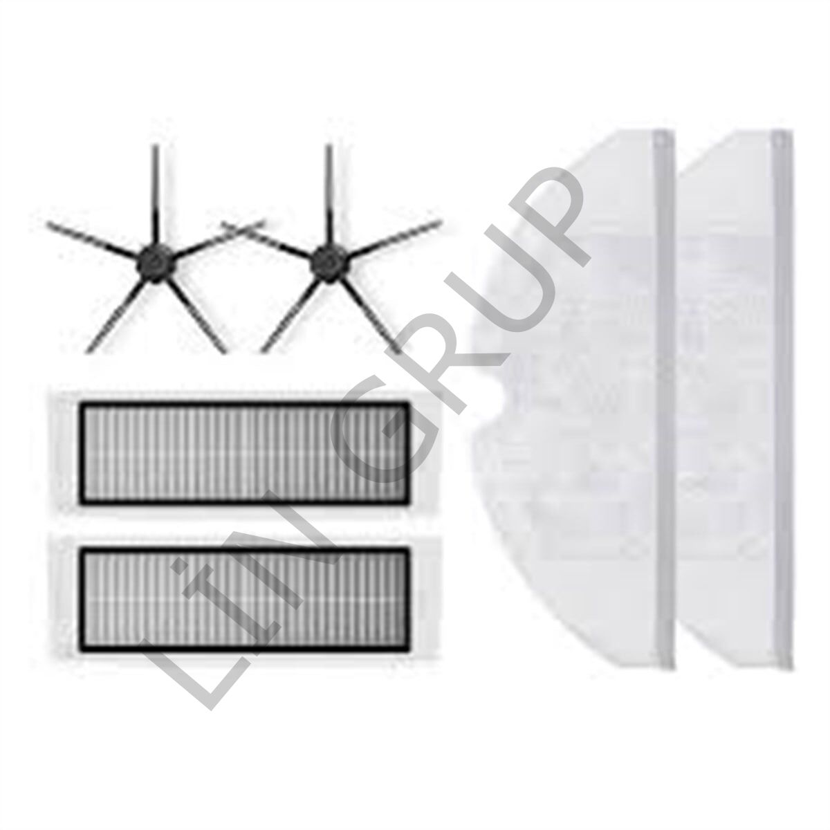 Roborock S6 MAX V Robot Süpürge Uyumlu 6'lı Yedek Parça Seti