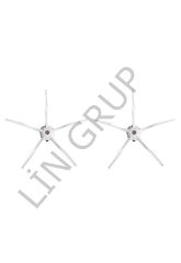 Roborock Q7 Robot Süpürge Uyumlu 2'li Yan Fırça Seti - Beyaz