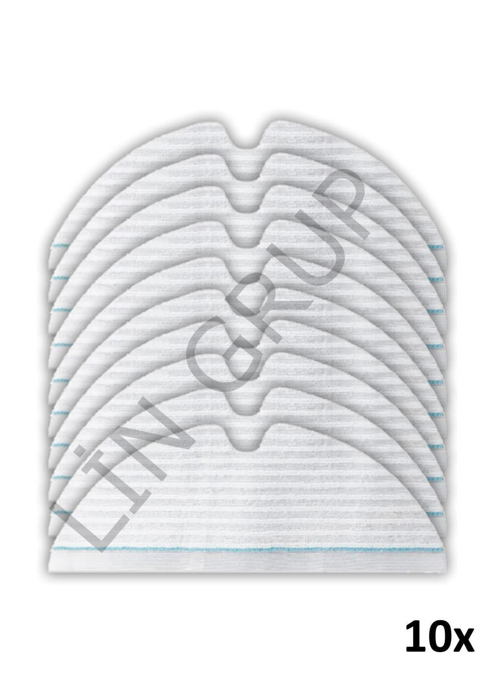 Roborock S6 Max V Robot Süpürge Uyumlu 10'lu Tek Kullanımlık Mop Bezi