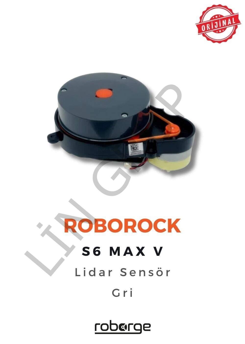 Roborock S6 Max V Robot Süpürge Uyumlu Lidar Sensör - Gri - Orijinal Ürün