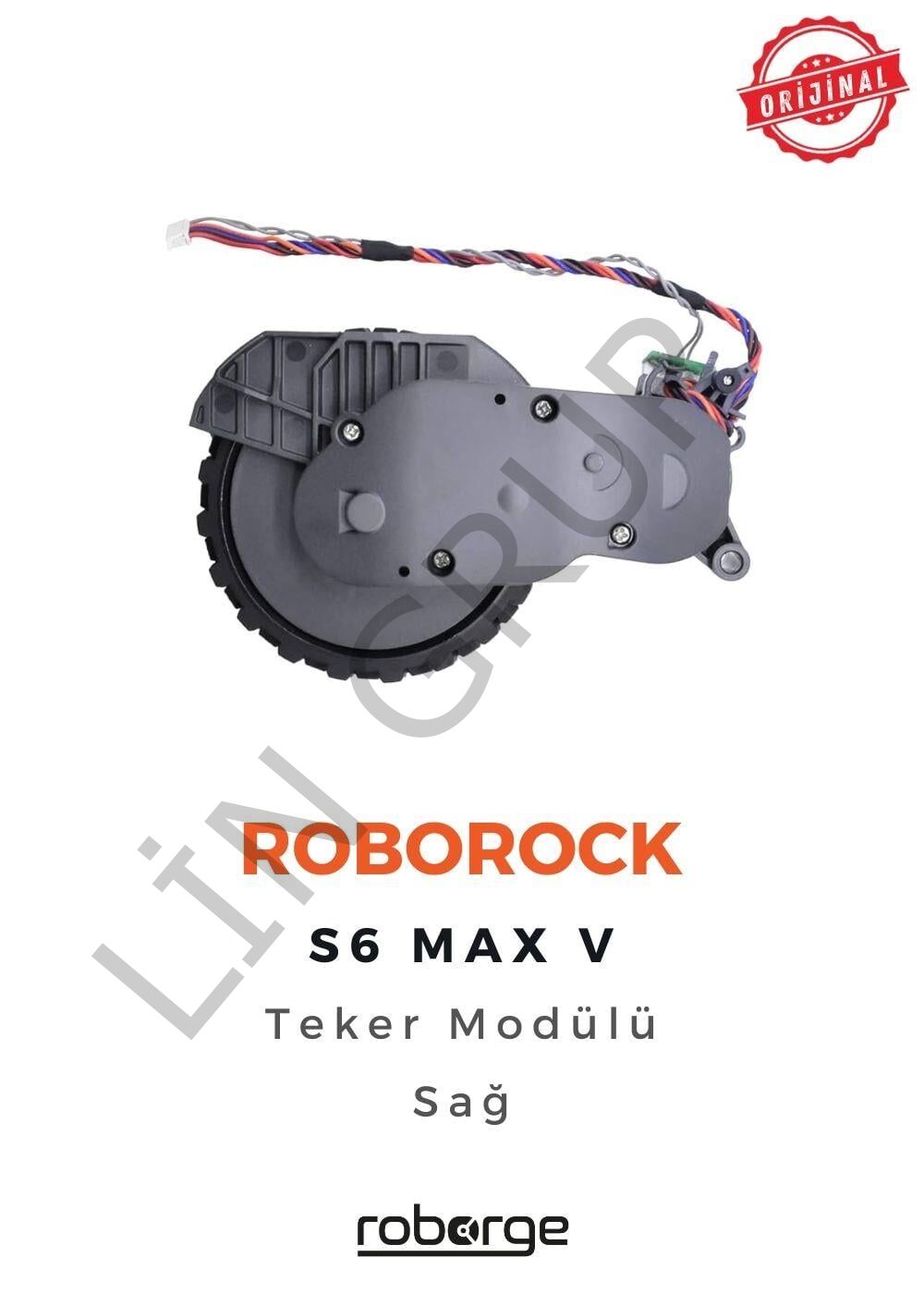 Roborock S6 Max V Robot Süpürge Uyumlu Teker Modülü - Sağ - Orijinal Ürün