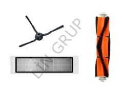 Xiaomi Vacuum Mop Pro 2+ 3D (STYTJ02ZHM) Robot Süpürge Uyumlu 3'lü  Yedek Parça Seti