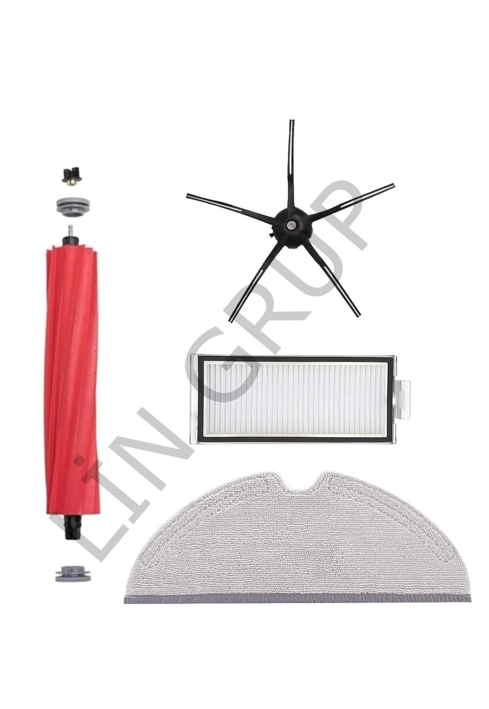 Roborock Q7 Robot Süpürge Uyumlu 4'lü Yedek Parça Seti