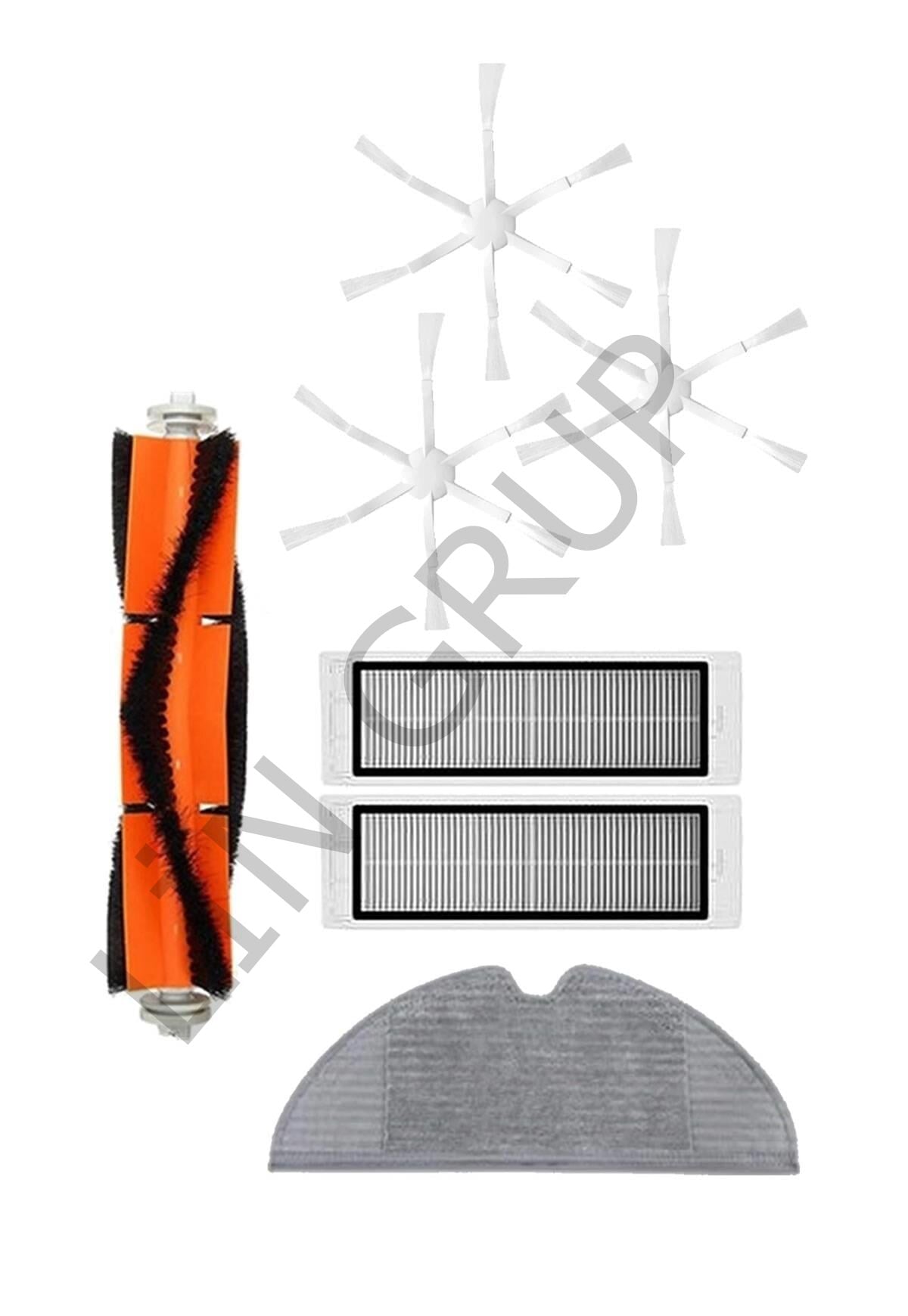 Xiaomi Vacuum Mop 2 (STYTJ03ZHM) Robot Süpürge Uyumlu 7'li Yedek Parça Seti