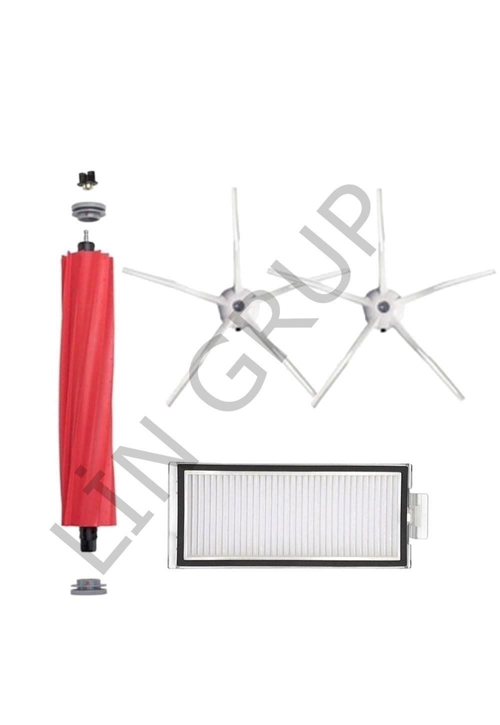 Roborock Q7 Robot Süpürge Uyumlu 4'lü Yedek Parça Seti