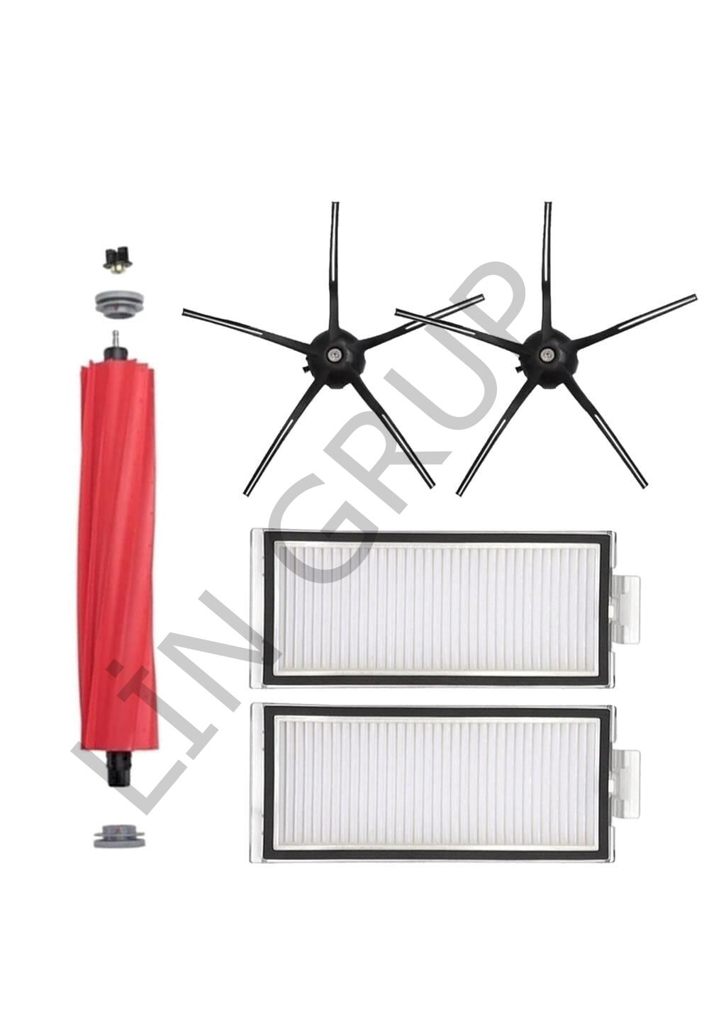 Roborock Q7 Robot Süpürge Uyumlu 5'li Yedek Parça Seti