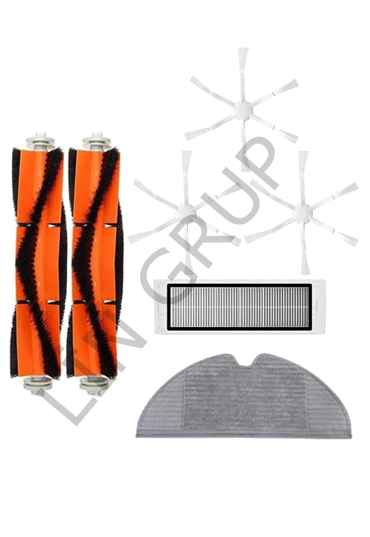 Xiaomi Vacuum Mop 2 (STYTJ03ZHM) Robot Süpürge Uyumlu 7'li Yedek Parça Seti