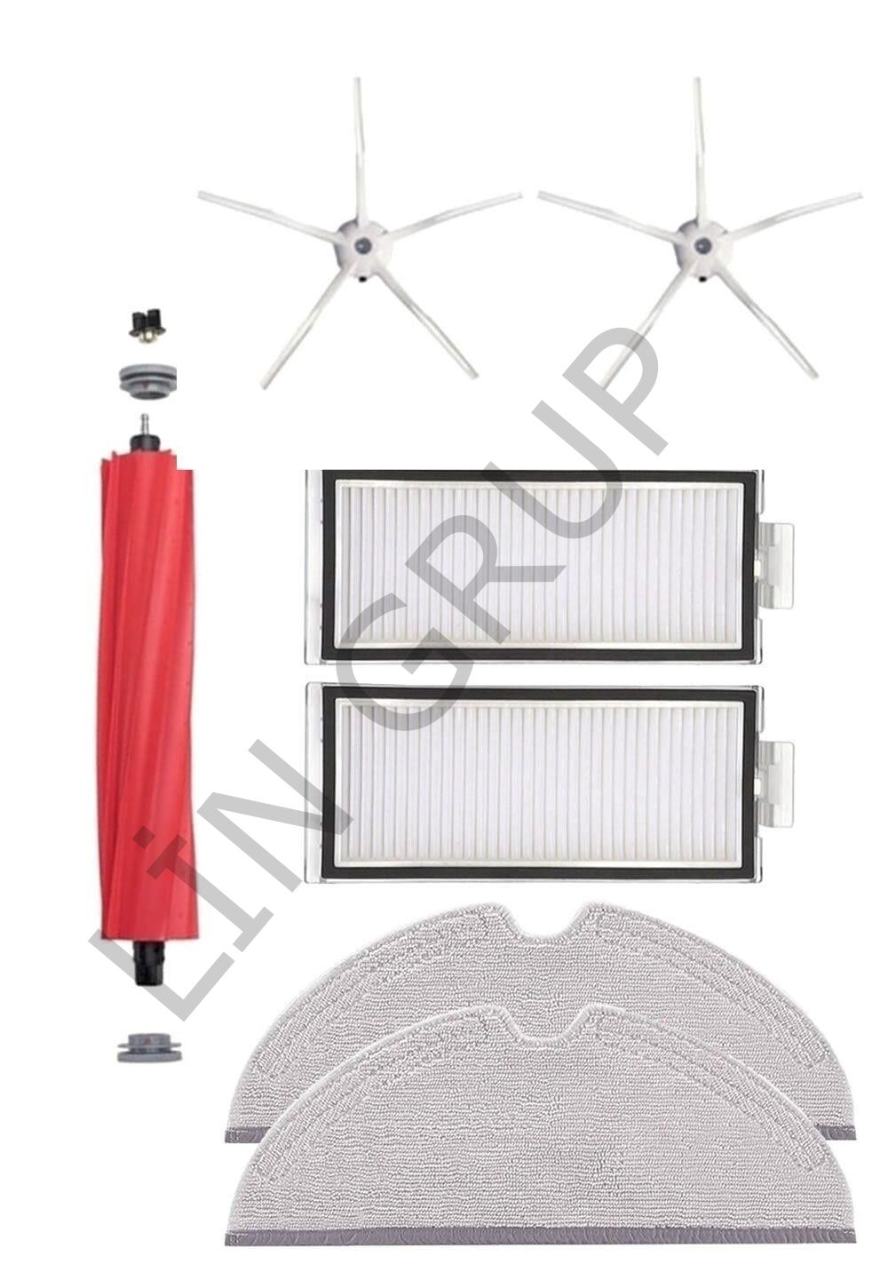 Roborock Q7 Robot Süpürge Uyumlu 7'li Yedek Parça Seti