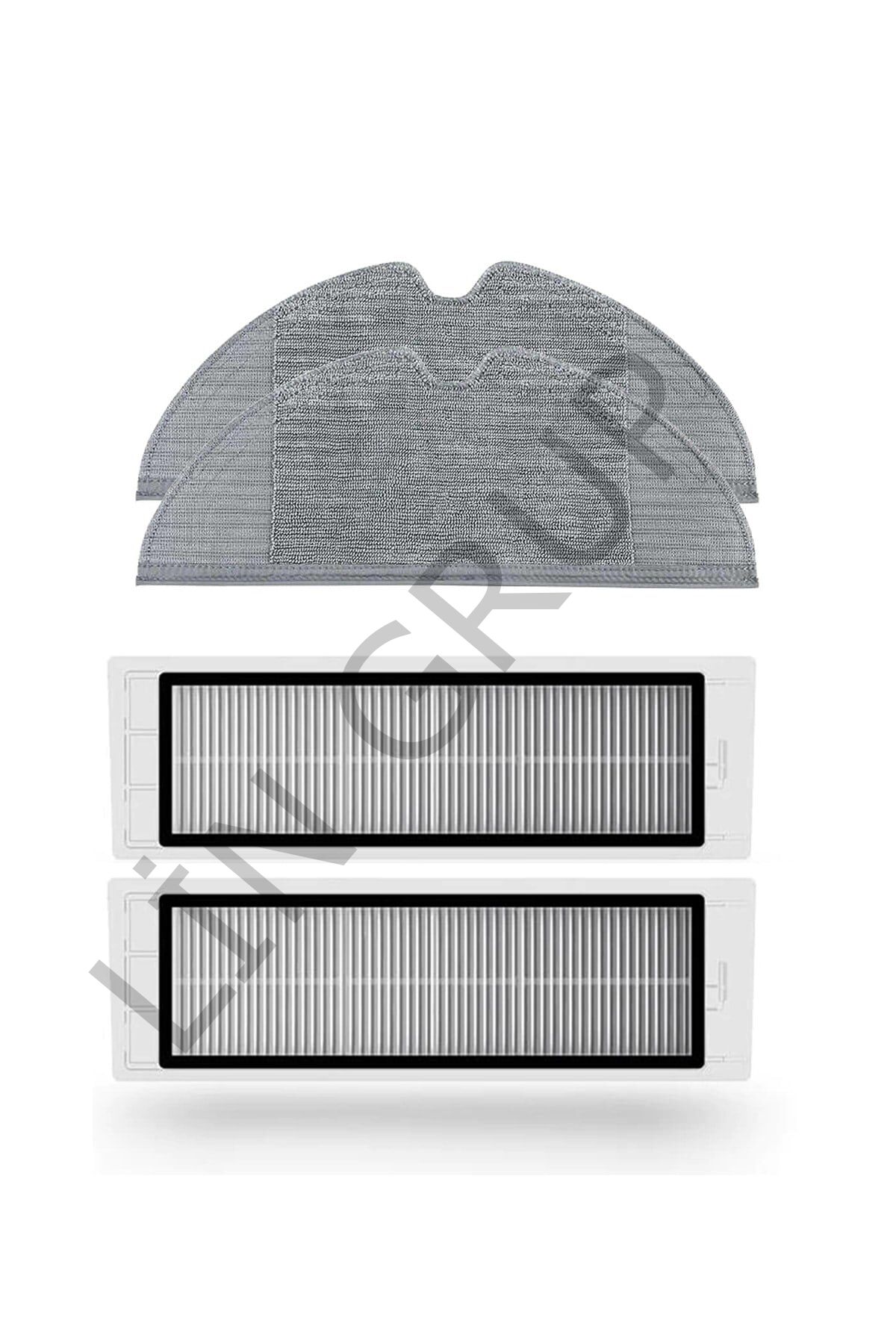 Xiaomi Vacuum Mop 2 Pro + (STYTJ02ZHM) Robot Süpürge Uyumlu 4'lü Yedek Parça Seti