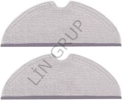 Roborock Q5 Pro + Robot Süpürge Uyumlu 2'li Mop Bezi