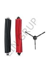 Roborock Q5 Pro + Robot Süpürge Uyumlu 3'lü Yedek Parça Seti