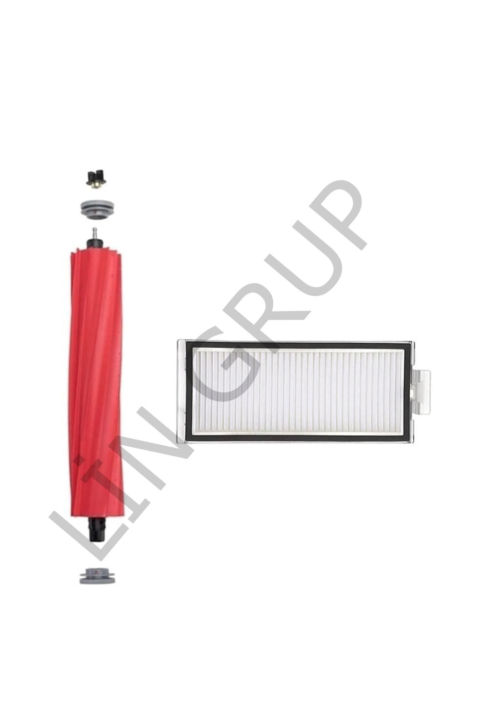 Roborock Q7+ Robot Süpürge Uyumlu 2'li -Yedek Parça Seti