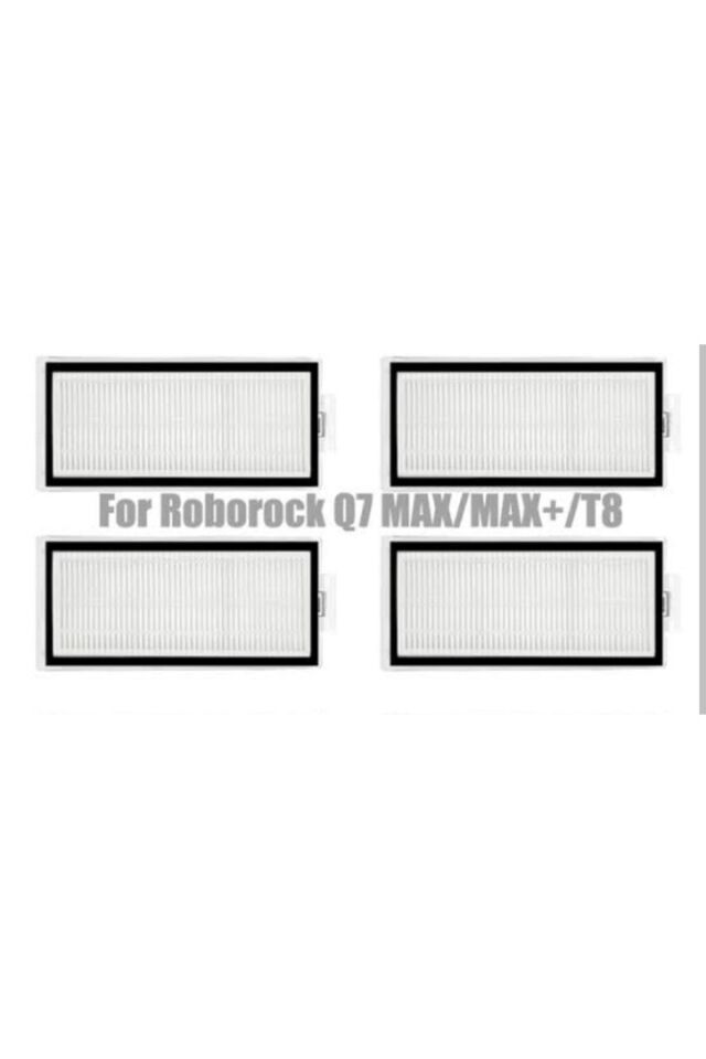 Roborock Q7 Max Ve Max Plus Uyumlu Hepa Filtre 4 Adet